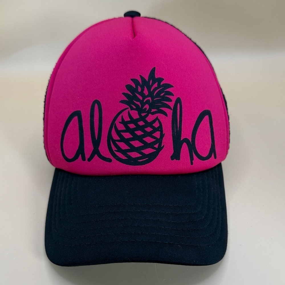 Aloha Pink and Black Unisex Cap